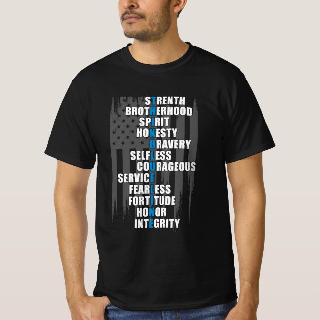 Camiseta Apreciação da Polícia de Sinalizador de polícia (Frente)