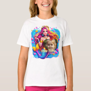 Camiseta Apreciação de Aniversário da Sereia Mágica, Presen