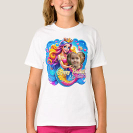 Camiseta Apreciação de Aniversário da Sereia Mágica, Presen