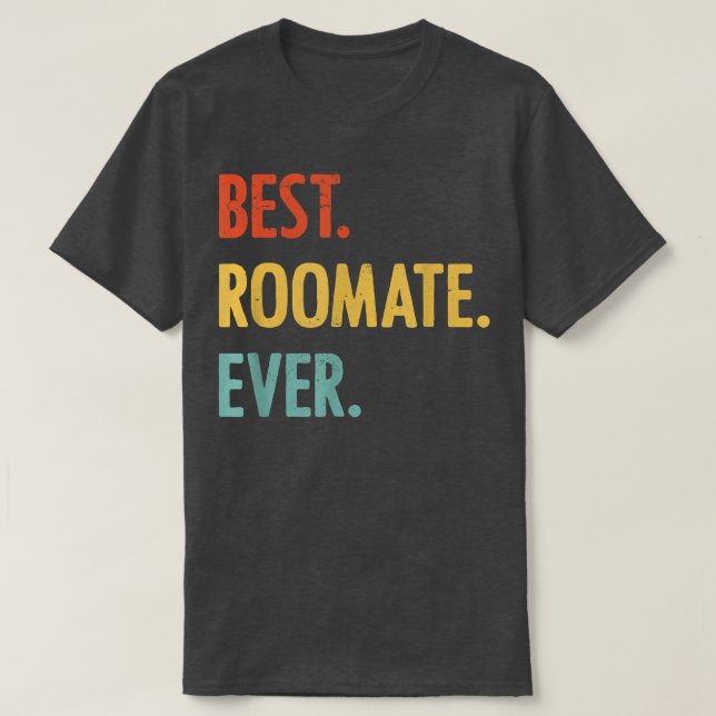 Camiseta Apreciação de colega de quarto para amizade caseir (Frente do Design)