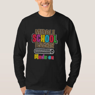 Camiseta Apreciação De Professores Da Escola Média De Volta