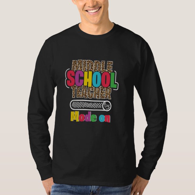 Camiseta Apreciação De Professores Da Escola Média De Volta (Frente)