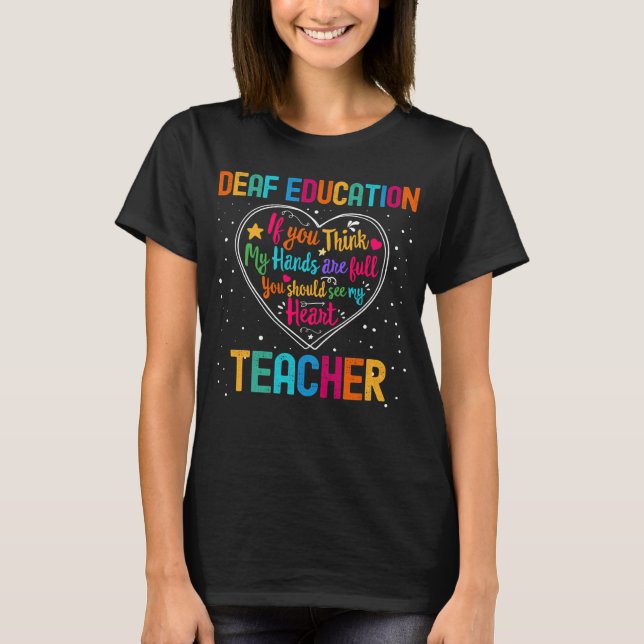 Camiseta Apreciação de Professores de Educação em Deficient (Frente)