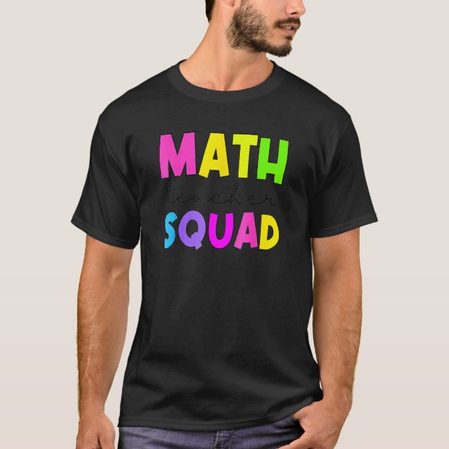 Camiseta Apreciação de Professores do Esquadrão de Matemáti (Frente)