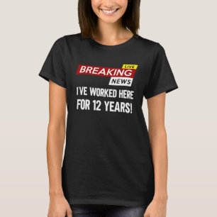 Camiseta Apreciação do aniversário de trabalho do trabalhad