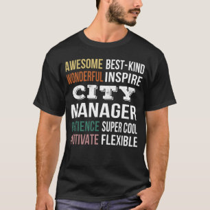 Camiseta Apreciação do Gerenciador de cidades