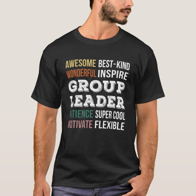 Camiseta Apreciação do Líder do Grupo (Frente)