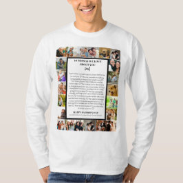 Camiseta apreciação do pai | Colagem de fotos do dia de os
