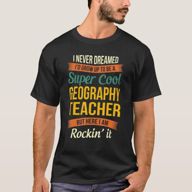 Camiseta Apreciação do Professor de Geografia (Frente)