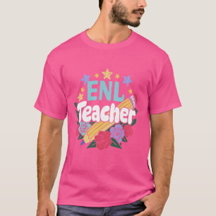 Camiseta Apreciação do professor ENL Inglês Nova Linguagem 