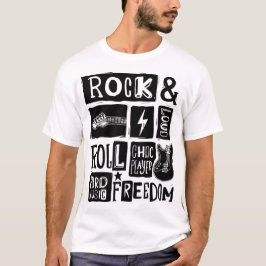 Camiseta Apreciação do Rock & Roll Music Lover