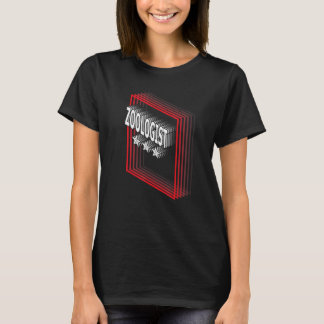 Camiseta Apreciação do Título Profissional de Zoólogo Retro
