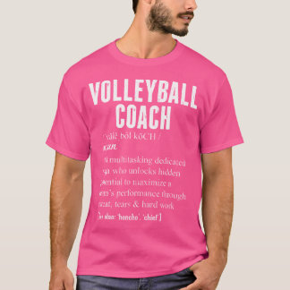 Camiseta Apreciação do Treinador em Definição de Voleibol