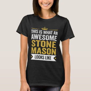 Camiseta Apreciação Engraçada Este é um Pedreiro Incrível