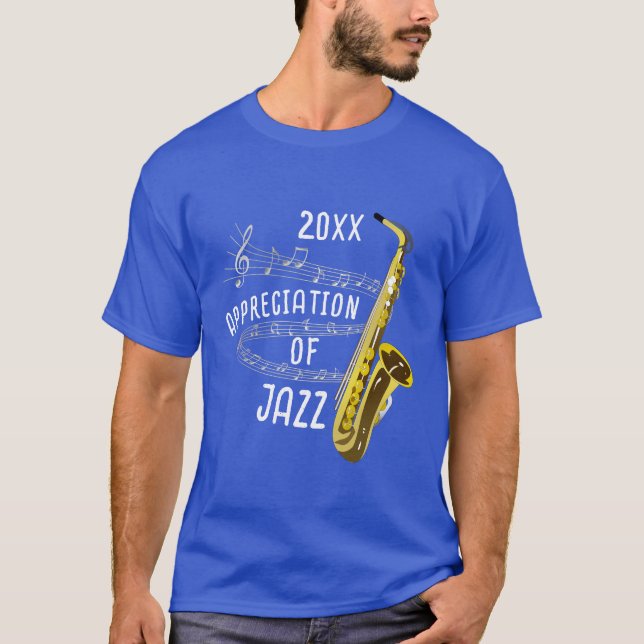 Camiseta Apreciação Internacional do Jazz (Frente)