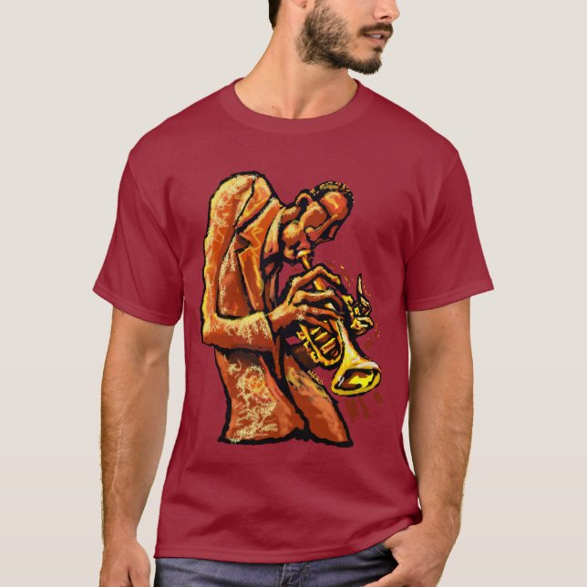 Camiseta Aprecie o jazz Player1 (Frente)