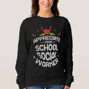 Camiseta Aprecie sua colega de trabalho social escolar.