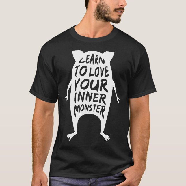 Camiseta Aprenda A Amar O Seu Monstro Interior (Frente)