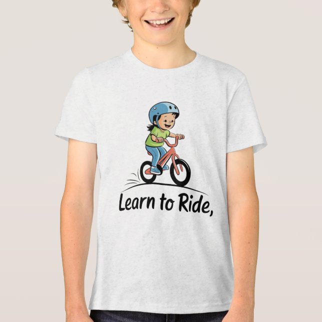 Camiseta Aprenda a Andar de Bicicleta (Frente)