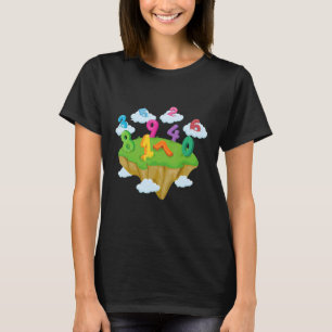 Camiseta Aprenda a contar Designs educacionais pré-escolare