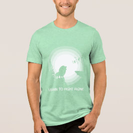 Camiseta Aprenda a Lutar Sozinho – Leão Sob a Luz do Luar