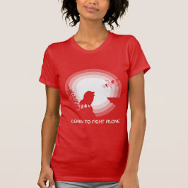Camiseta Aprenda a Lutar Sozinho – Leão sob Luz da Lua