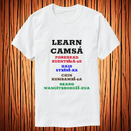 Camiseta Aprenda Camsá - Barba do Pêssego Antecipado