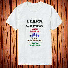 Camiseta Aprenda Camsá - Cabeça De Olho Nariz