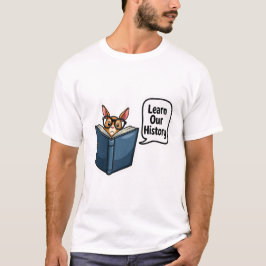 Camiseta Aprenda nossa história honrando o legado negro