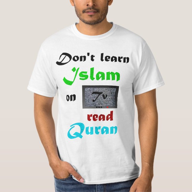 Camiseta Aprenda o Islão no Corão (Frente)