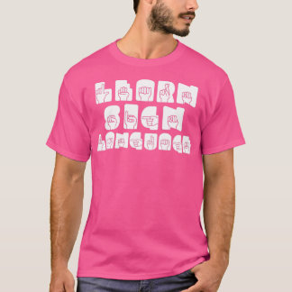 Camiseta Aprender a linguagem de sinais ASL