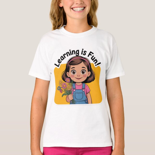 Camiseta Aprender é divertido (Frente)