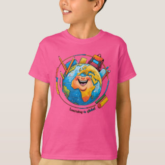 Camiseta Aprender é global - Educação mundial e conheciment