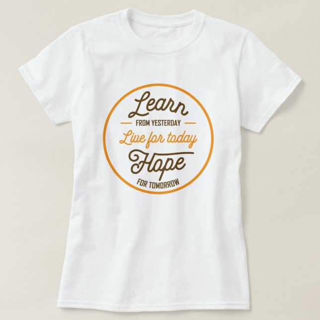 Camiseta Aprender Esperança ao Vivo (Frente do Design)