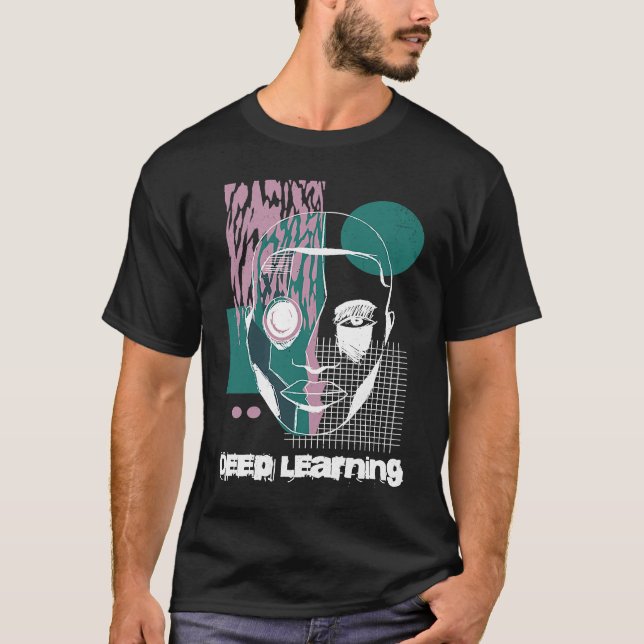 Camiseta Aprender Profundo Data Science Machine Learning AI (Frente)