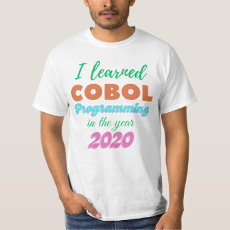 Camiseta Aprendi a Linguagem de Programação Cobol em 2020