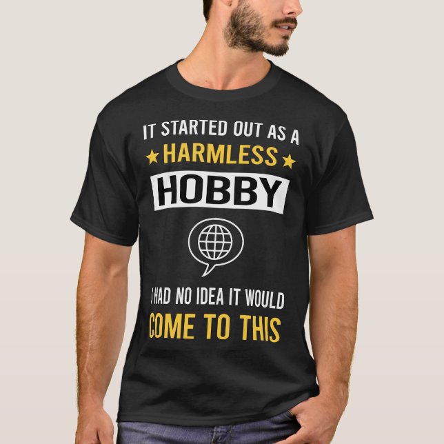 Camiseta Aprendizado de Idioma Hobby Inocente (Frente)