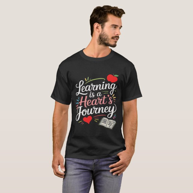 Camiseta Aprendizado é uma jornada do coração (Frente Completa)