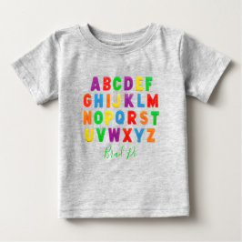 Camiseta aprendizado simples e personalizado ABC