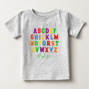 Camiseta aprendizado simples e personalizado ABC