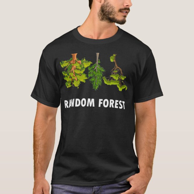 Camiseta Aprendizagem de Árvore de Decisão da Floresta Alea (Frente)
