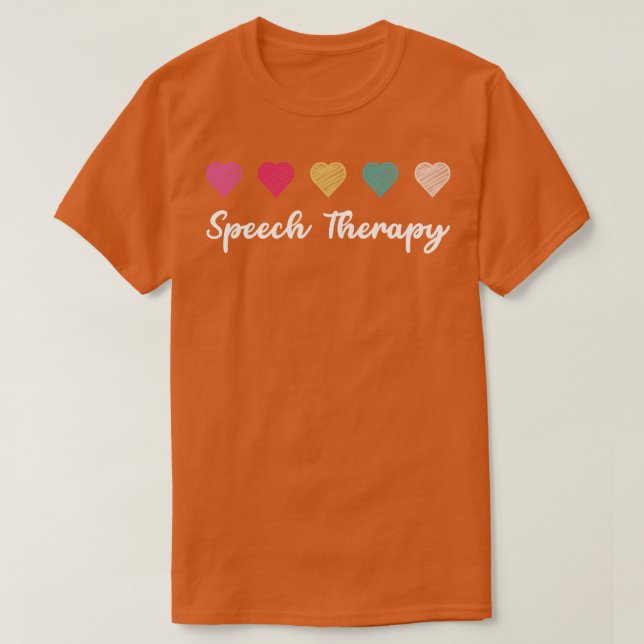 Camiseta Aprendizagem de Idiomas de Terapia de Fala (Frente do Design)