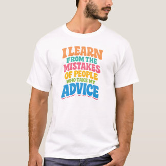 Camiseta Aprendo com os Erros das Pessoas