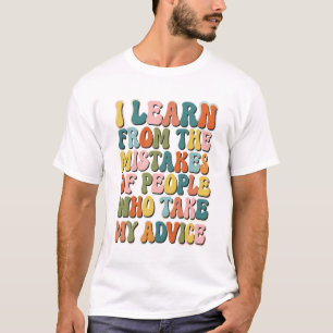 Camiseta Aprendo com os Erros das Pessoas que Visualizam me