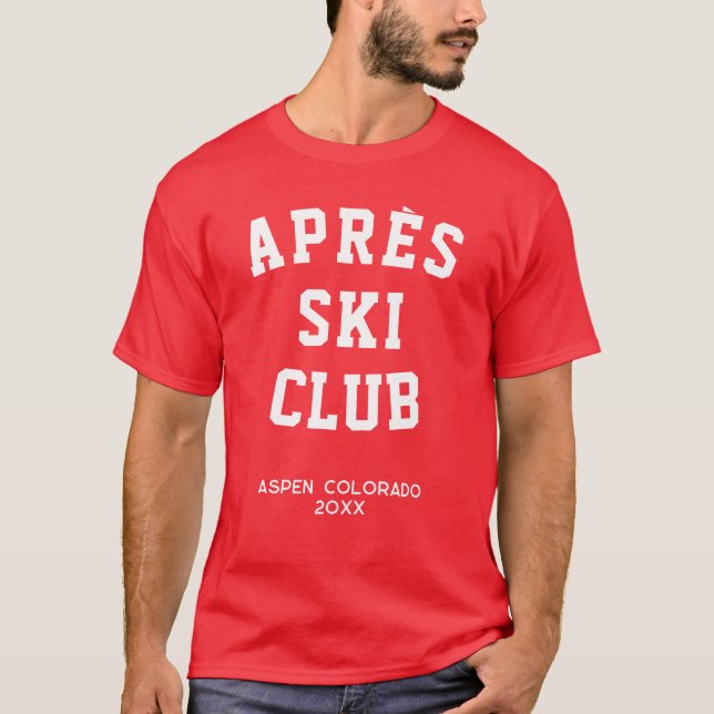 Camiseta Après ski Club Winter Ski trip Matching Group Ski (Frente)