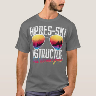 Camiseta Apres Ski Instrutor First Lesson Free Lesson Skiin