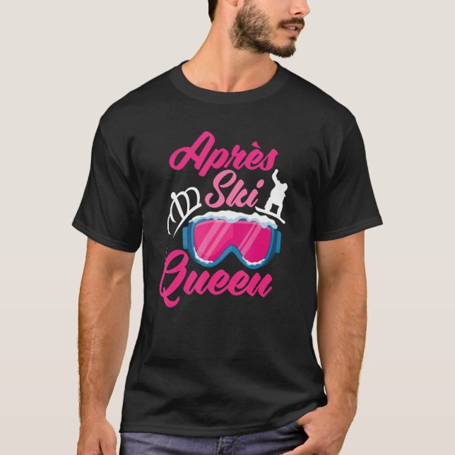 Camiseta Après Ski Queen Skier Snowboard (Frente)