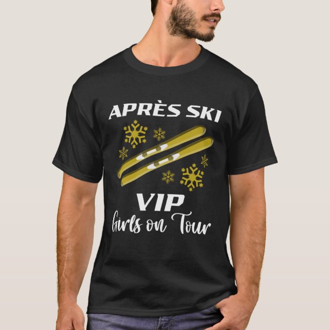 Camiseta Apres-Ski Vip Girls em Tour Bunny Ski Rabbit Party (Frente)