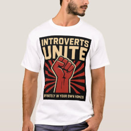 Camiseta Apresenta Unir Separadamente Em Seu Próprio