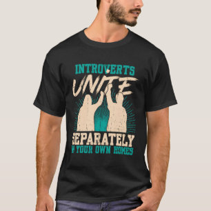 Camiseta Apresenta Unite Introduziu Sarcástico Anti-Social